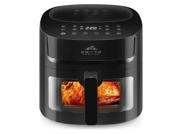 Air Fryer ETA Fritta Spectra 616890000, 1800W, 7.2 L, 8 Programs, Viewing Window, Black, 3 image