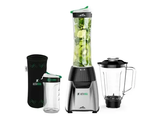 Blender ETA Activmix Premium 210390000, 350W, 1L + 2 Sport Bottles, Black/Silver, 3 image