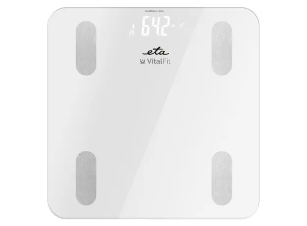 Smart Bathroom Scale ETA 678190000 Vital Fit, Bluetooth, App, 180 kg, White