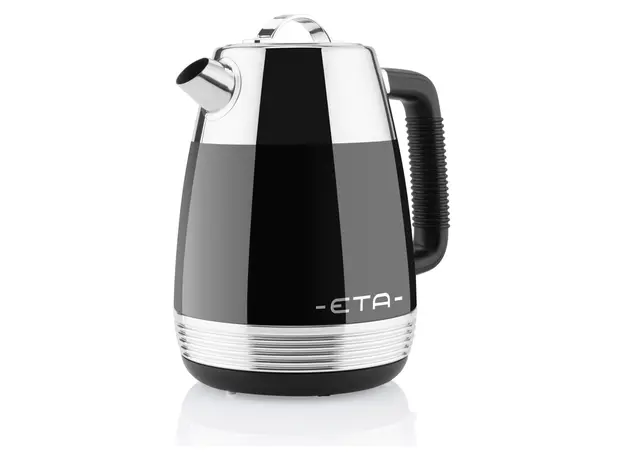 Electric Kettle ETA918690020 Storio, 1.7 L, 2150W, Stainless Steel, Retro Design, STRIX, Black, 2 image