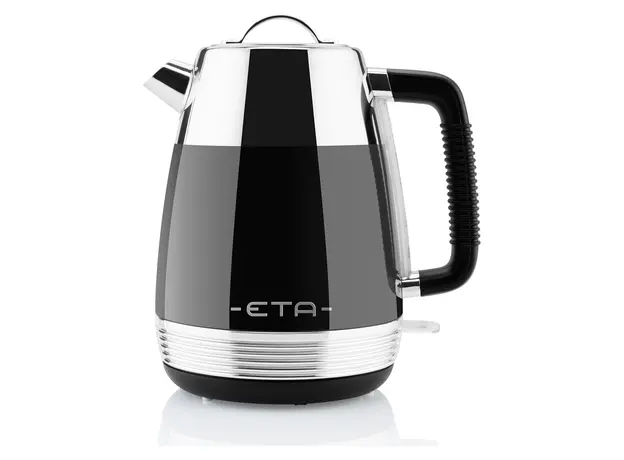 Electric Kettle ETA918690020 Storio, 1.7 L, 2150W, Stainless Steel, Retro Design, STRIX, Black
