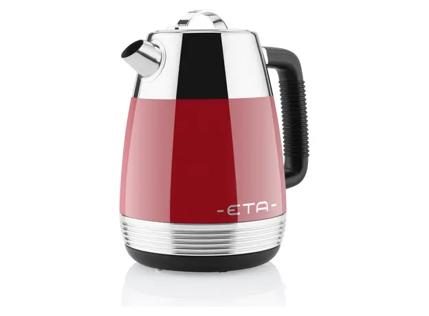 Electric Kettle ETA918690030 Storio, 1.7 L, Stainless Steel, Retro Design, STRIX, Red, 2 image