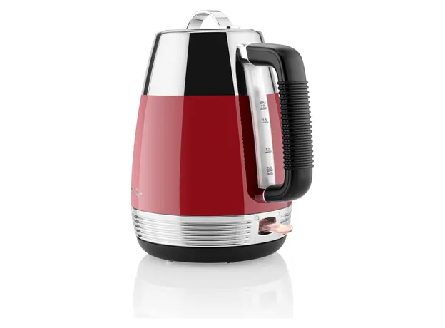 Electric Kettle ETA918690030 Storio, 1.7 L, Stainless Steel, Retro Design, STRIX, Red, 3 image