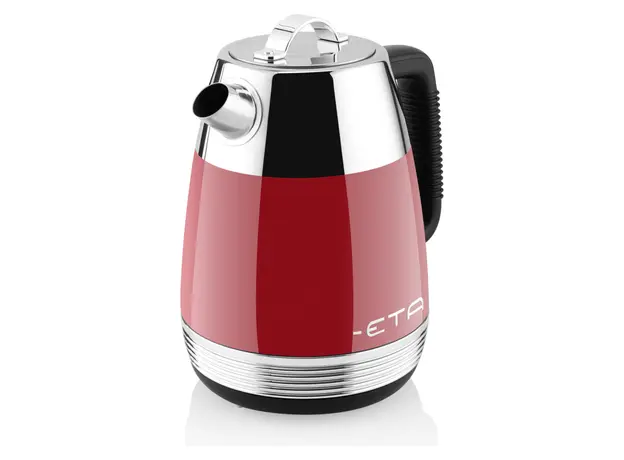 Electric Kettle ETA918690030 Storio, 1.7 L, Stainless Steel, Retro Design, STRIX, Red, 4 image
