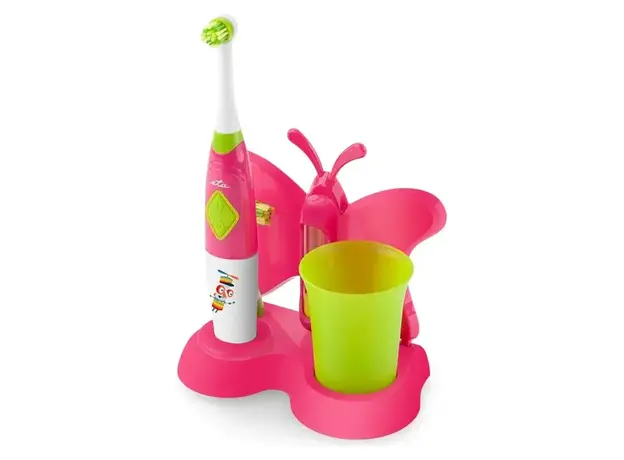 Electric Toothbrush ETA 129490070 Zubnička, Kids, 4500 oscillations/min, with Hourglass, Pink, 2 image