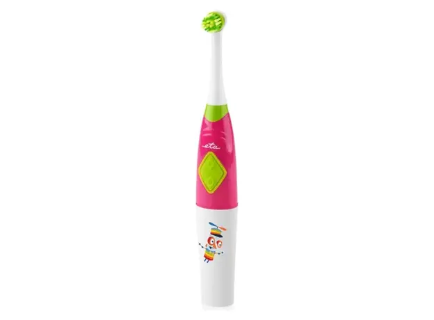 Electric Toothbrush ETA 129490070 Zubnička, Kids, 4500 oscillations/min, with Hourglass, Pink, 3 image