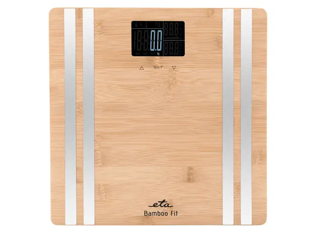 Body Analysis Scale ETA 177990000 Bamboo Fit, 180 kg, Bamboo Surface, Brown, 3 image