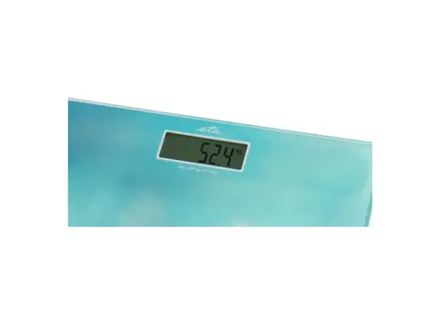 Bathroom Scale ETA 178090040 Breeze, up to 180 kg, 100 g Accuracy, 6 mm Glass, LCD, Blue, 3 image