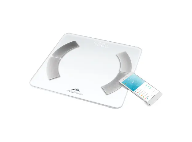 Bathroom Scale ETA277990000 Vital Fitness, 180 kg, with App, White, 3 image