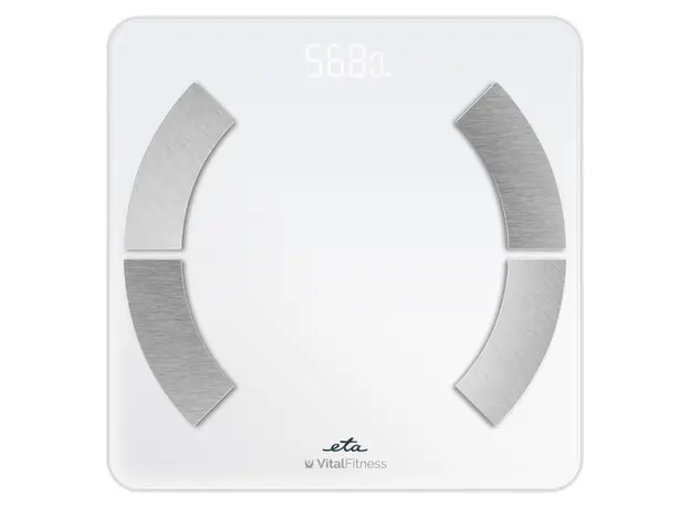 Bathroom Scale ETA277990000 Vital Fitness, 180 kg, with App, White, 4 image