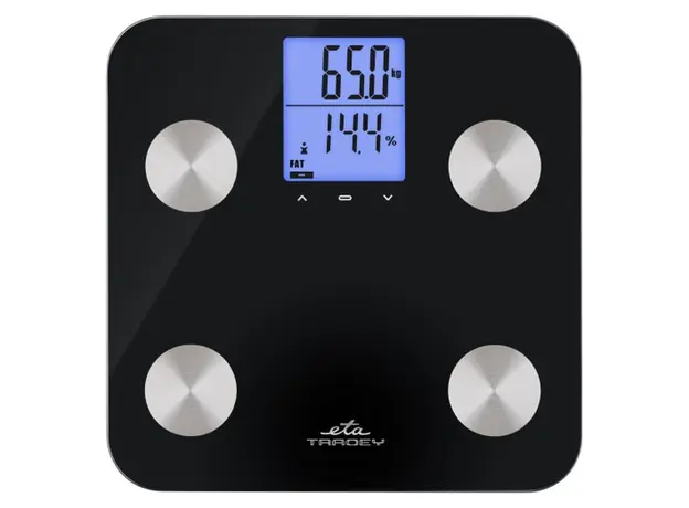 Bathroom Scale ETA377990000 Tracey, 180 kg, Diagnostic, Black
