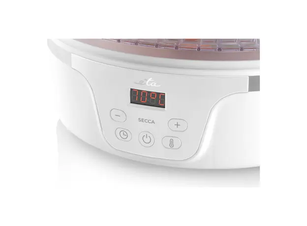 Food Dehydrator ETA 730190000 Secca, 380W, 5 Trays, 35–70°C, 24h Timer, White, 3 image
