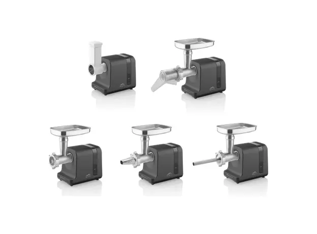 Meat Grinder ETA 607590000 Besto, 2500W, 2.9 kg/min, Black/Grey, 4 image