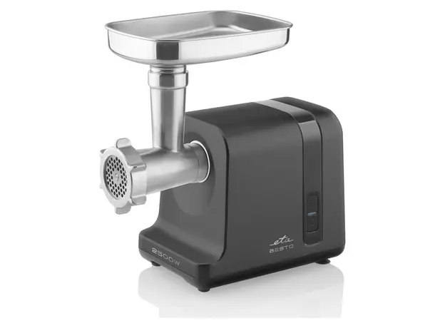 Meat Grinder ETA 607590000 Besto, 2500W, 2.9 kg/min, Black/Grey