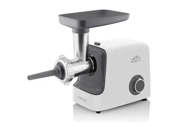 Meat Grinder ETA Ambo III 507590000, 2200W, 2.5 kg/min, Reverse, with Grater Attachment, White/Grey, 3 image