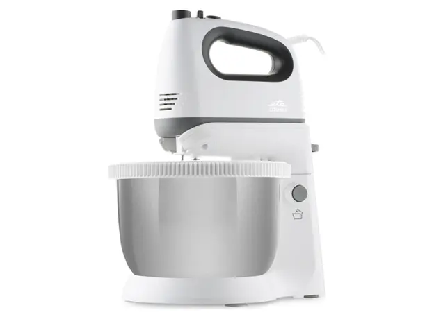 Hand Mixer with Bowl ETA 205290000 Crema II, 400W, 5 Speeds + Turbo, 3.6L Stainless Steel Bowl, White, 3 image