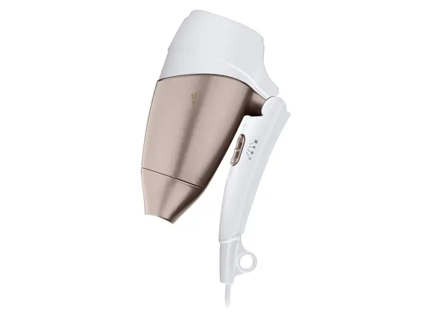 Travel Hair Dryer ETA632090020 Fenité, 1200W, Foldable Handle, White/Gold, 3 image