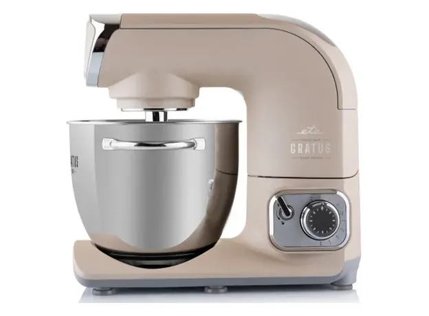 Kitchen Machine ETA Gratus EVO Smart 102890025, 1500W, 5.5 L, with blender, Taupe (beige), 2 image