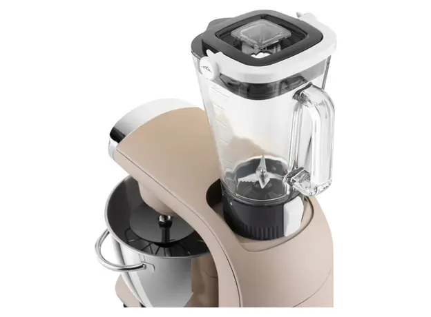 Kitchen Machine ETA Gratus EVO Smart 102890025, 1500W, 5.5 L, with blender, Taupe (beige), 3 image