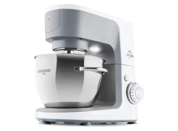 Kitchen Machine ETA Gratussino III Bravo 302390010, 1200W, 4.5 L, with blender, White/Grey, 3 image