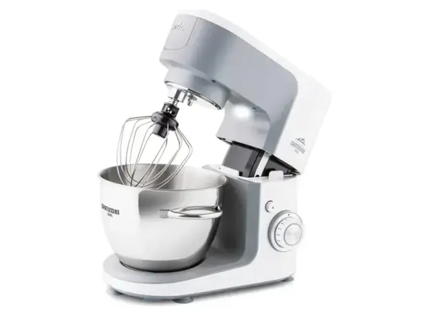 Kitchen Machine ETA Gratussino III Bravo 302390010, 1200W, 4.5 L, with blender, White/Grey, 4 image