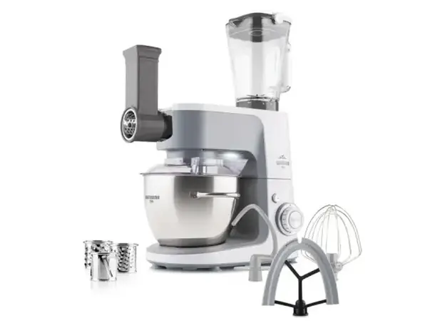Kitchen Machine ETA Gratussino III Bravo 302390010, 1200W, 4.5 L, with blender, White/Grey, 5 image