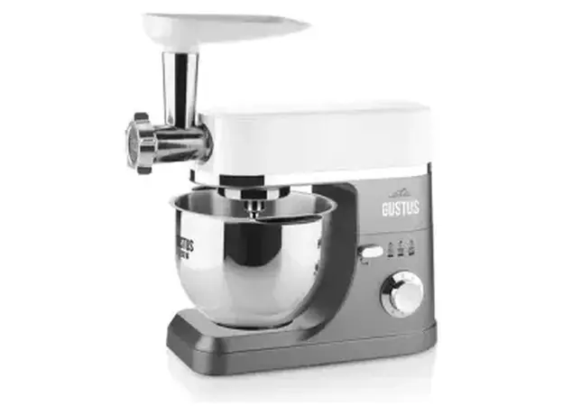 Kitchen Machine ETA Gustus IV Gulliver 412890010, 1200W, 5.5 L, with meat grinder and blender, White/Grey, 3 image