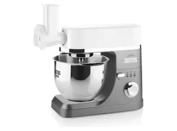 Kitchen Machine ETA Gustus IV Gulliver 412890010, 1200W, 5.5 L, with meat grinder and blender, White/Grey, 4 image