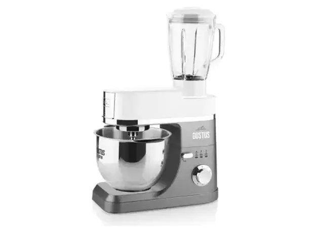 Kitchen Machine ETA Gustus IV Gulliver 412890010, 1200W, 5.5 L, with meat grinder and blender, White/Grey, 5 image