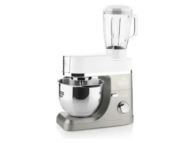Kitchen Machine ETA Gustus IV Maximus 412890030, 1200W, 5.5 L, with meat grinder and blender, White/Grey, 4 image
