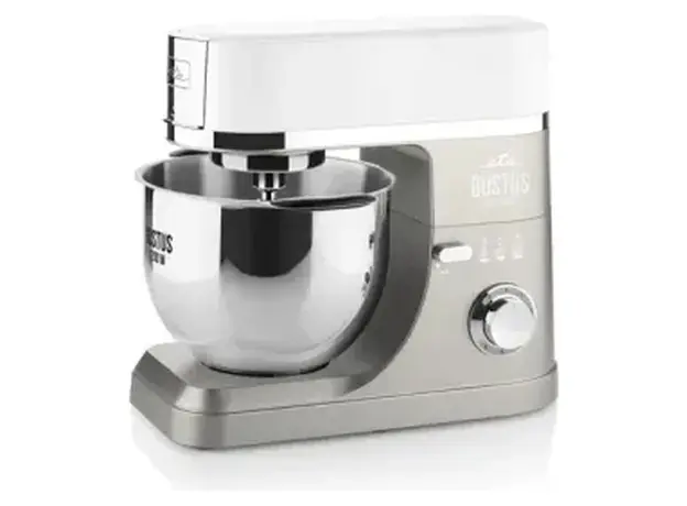 Kitchen Machine ETA Gustus IV Maximus 412890030, 1200W, 5.5 L, with meat grinder and blender, White/Grey