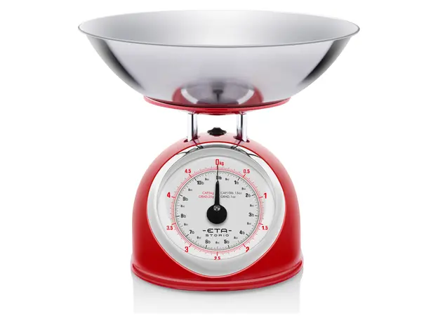 Kitchen Scale ETA 577790030 Storio, Mechanical, 5 kg, 2 L Bowl, Red, 3 image