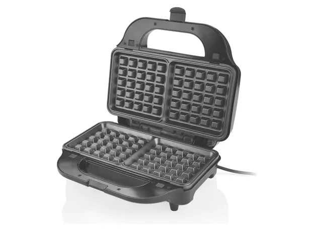 Sandwich Maker ETA 315190010 Sorento 4-in-1, 900W, Sandwich/Waffle/Grill, Black/Silver, 4 image