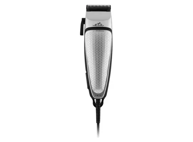 Hair Clipper ETA 534190000 Ted, 10W, 4 Combs (3–12 mm), Stainless Steel Blade, Silver/Black