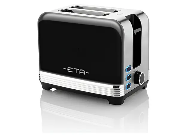 Toaster ETA 916690020 Storio, 930W, 2 Slices, 7 Levels, Retro Design, Black