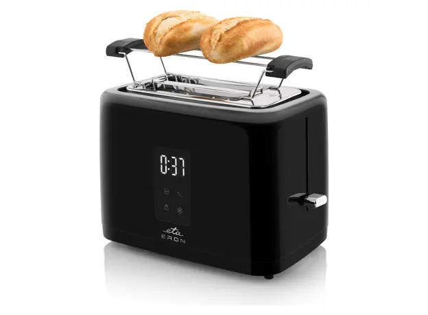 Toaster ETA816690000 Eron, 930W, 2 Slices, LED Display, Touch Control, Black, 7 image