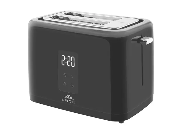 Toaster ETA816690000 Eron, 930W, 2 Slices, LED Display, Touch Control, Black