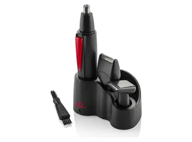 Trimmer ETA 434190000 Luis, Nose, Ear and Body, 3 Attachments, with Stand, Black/Red