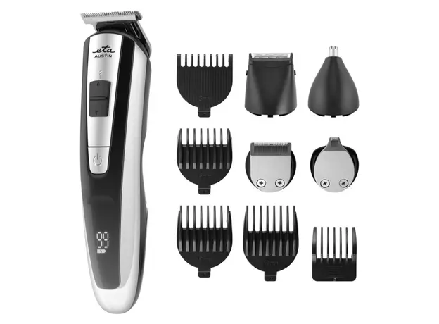 Multi Trimmer ETA 834590000 Austin, 5-in-1, Li-ion, LED Display, Black/Silver