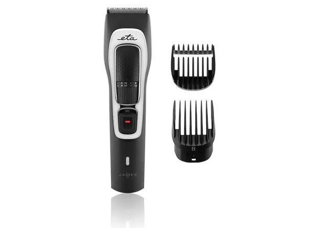Beard Trimmer ETA634190000 James, 1–20 mm, Battery 90 min, Black/Silver
